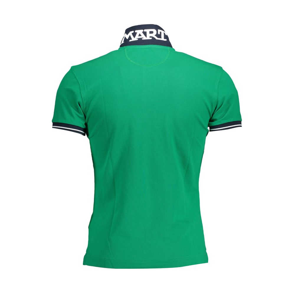 La Martina Green Cotton Polo Shirt for Men