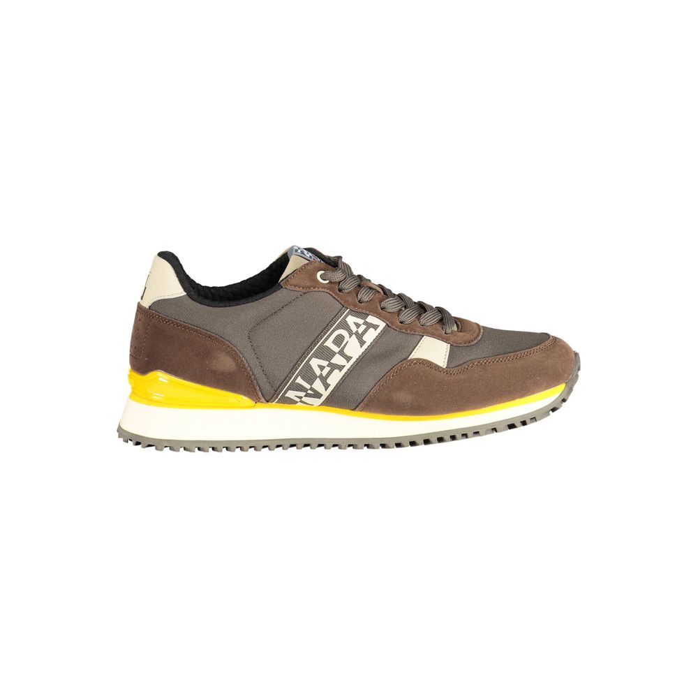 Napapijri Brown Polyester Men's Sneaker