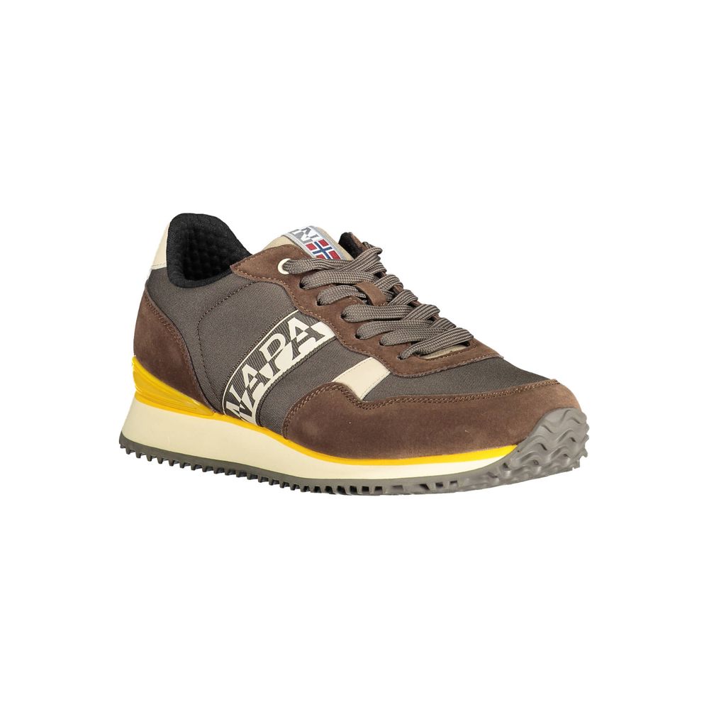 Napapijri Brown Polyester Men's Sneaker