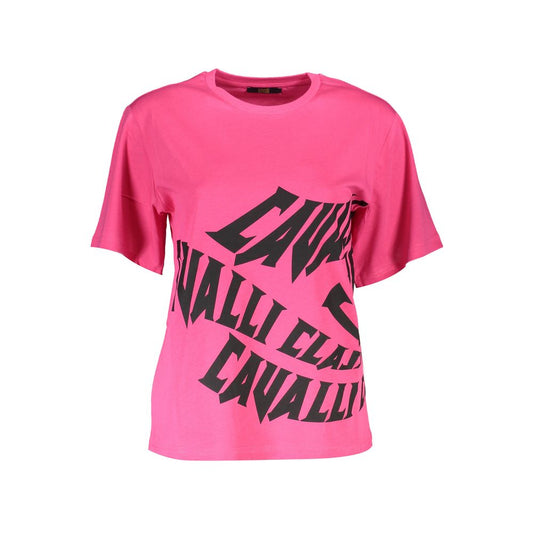 Cavalli Class Pink Cotton Women's T-Shirt