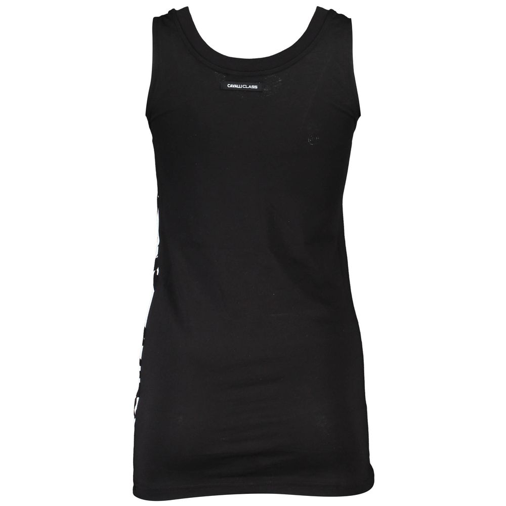 Cavalli Class Black Cotton Top for Women