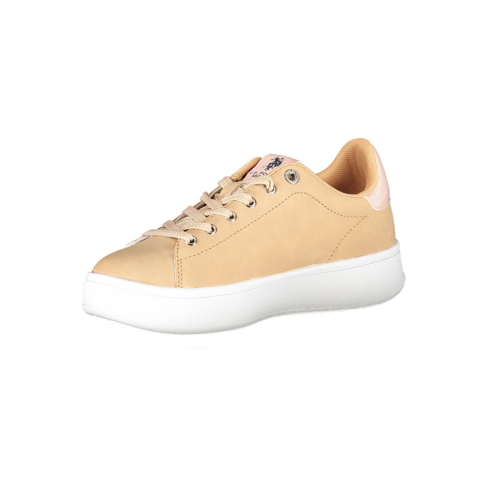 U.S. POLO ASSN. Beige polyester women's sneakers