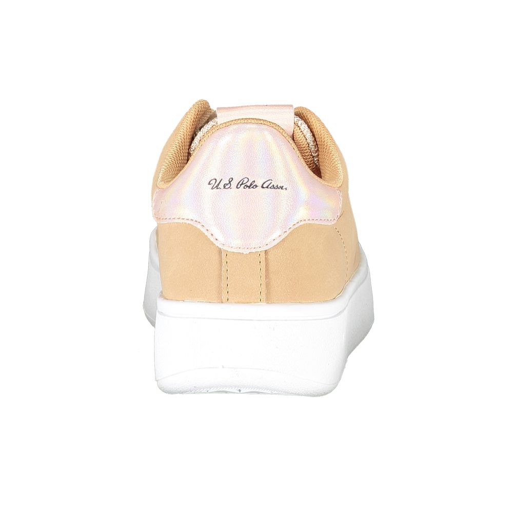 U.S. POLO ASSN. Beige polyester women's sneakers