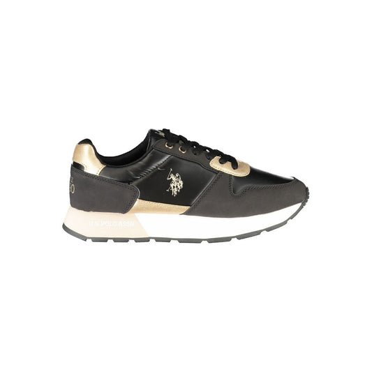 US POLO ASSN. Black Polyester Women's Sneaker