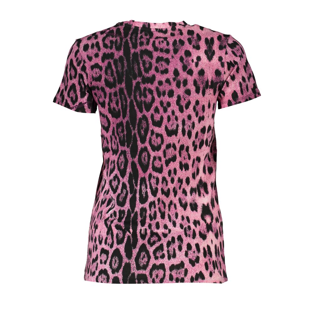 Cavalli Class Pink Cotton Tops &amp; T-Shirt