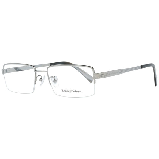 Ermenegildo Zegna Silver Optical Eyeglasses Frames for Men