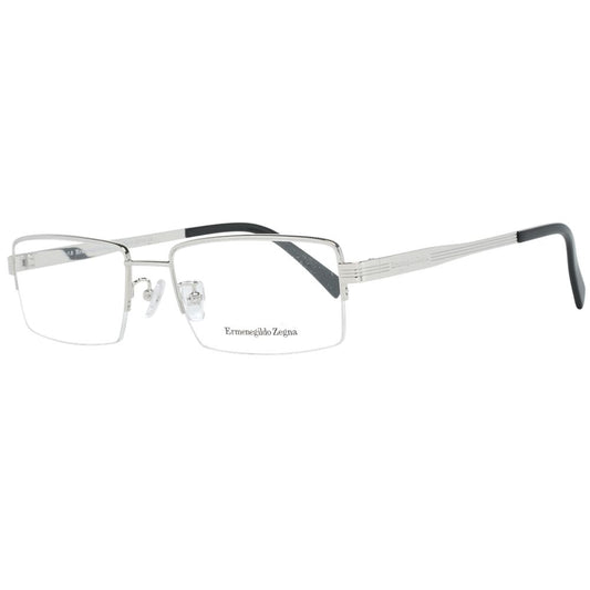 Ermenegildo Zegna Silver Optical Eyeglasses Frames for Men