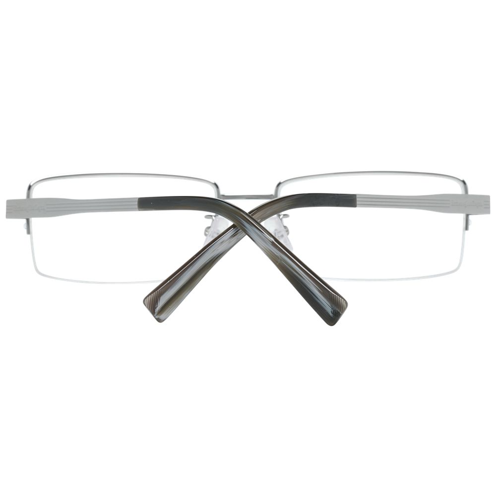 Ermenegildo Zegna Silver Optical Eyeglasses Frames for Men