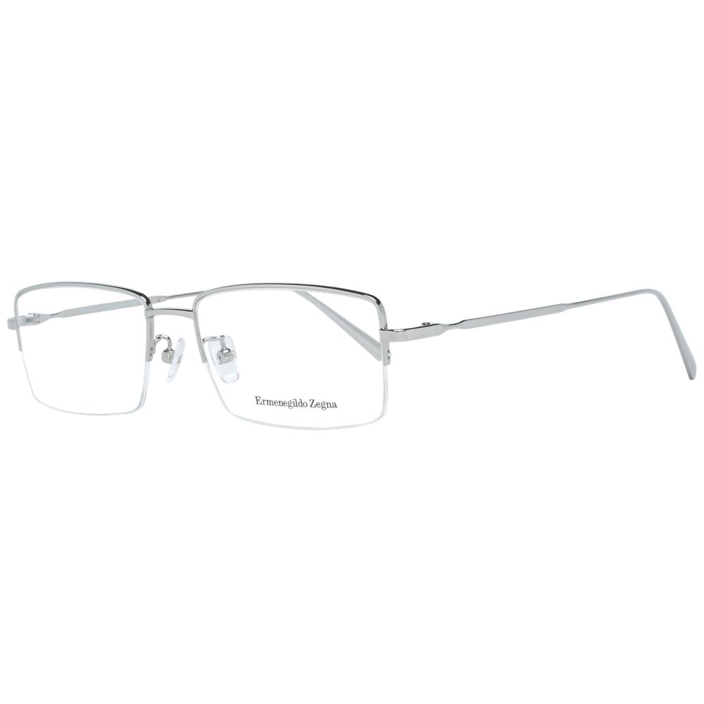 Ermenegildo Zegna Silver Optical Eyeglasses Frames for Men