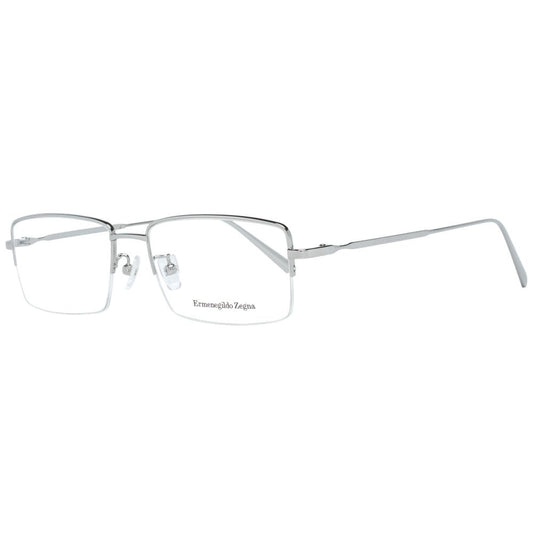 Ermenegildo Zegna Silver Optical Eyeglasses Frames for Men