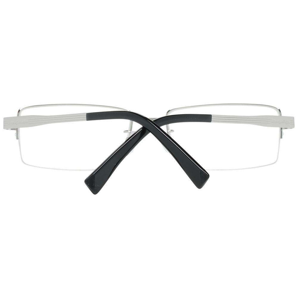 Ermenegildo Zegna Silver Optical Eyeglasses Frames for Men