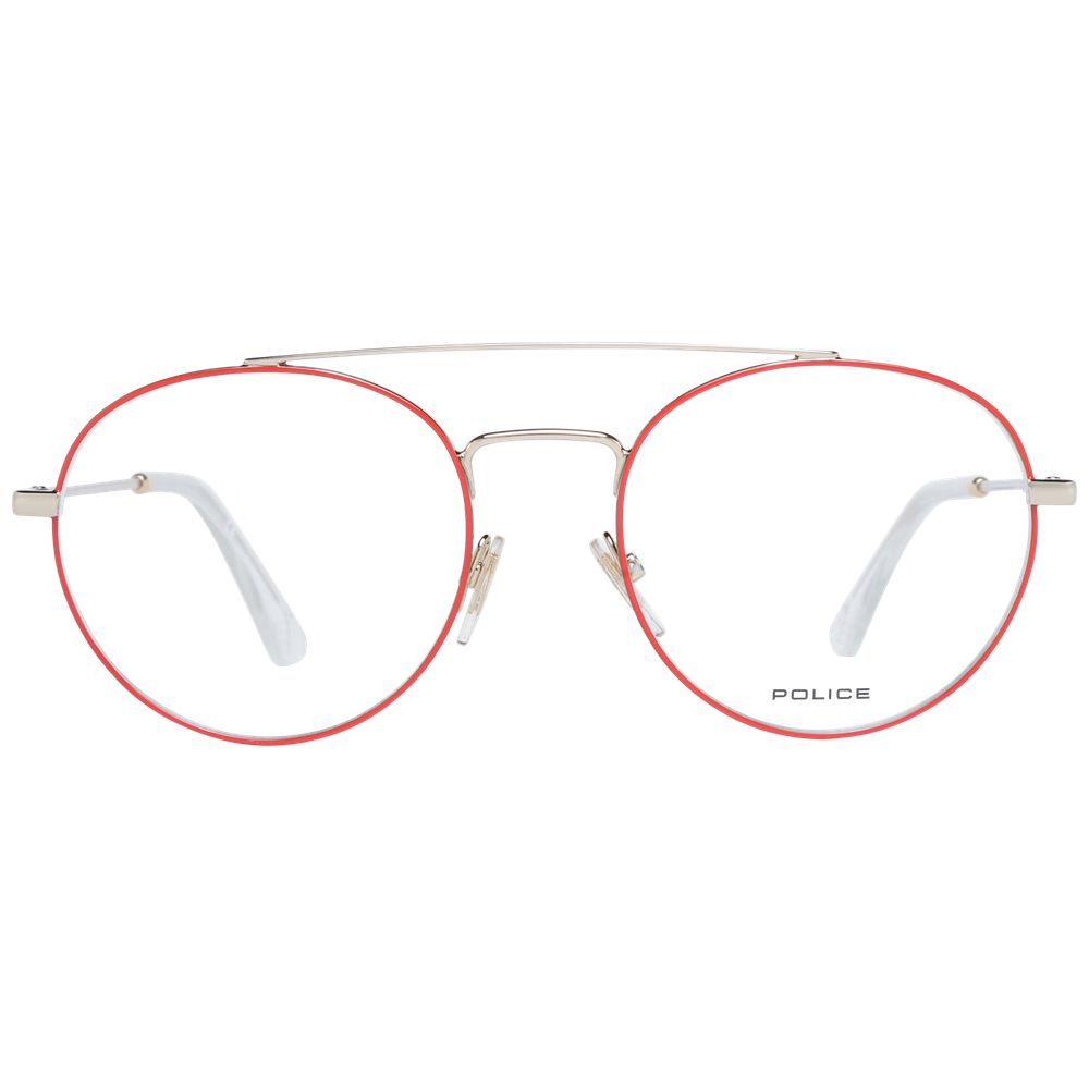 Police Red Men Optical Eyeglass Frames