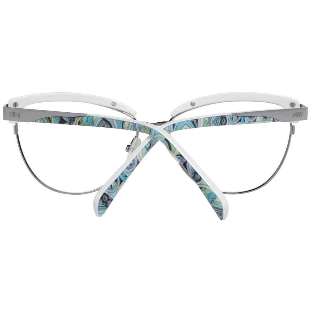 Emilio Pucci Silver Optical Eyeglasses Frames for Women