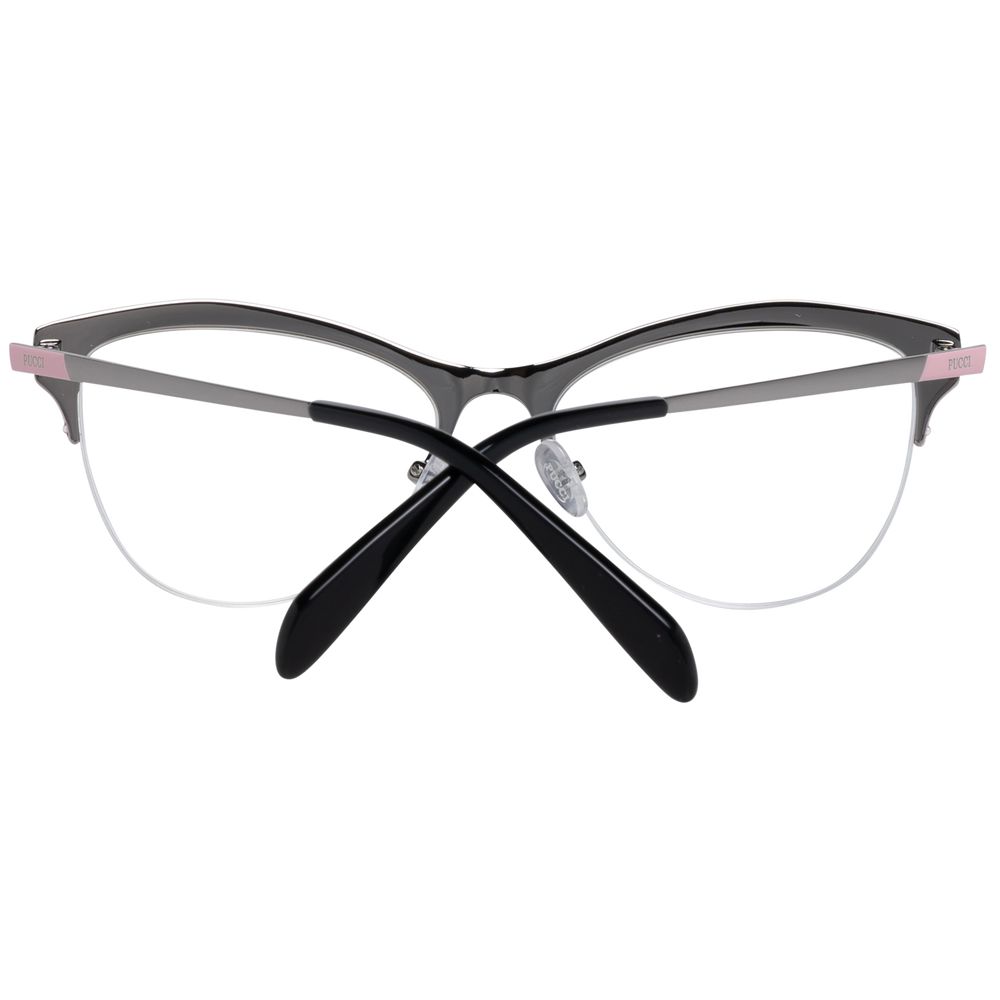 Emilio Pucci Silver Optical Eyeglasses Frames for Women