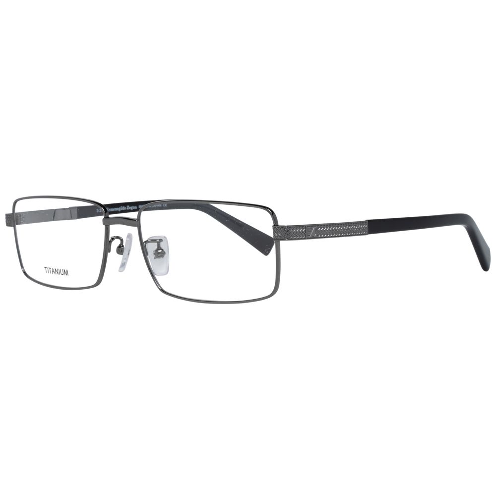 Ermenegildo Zegna Gray Men Optical Eyeglasses Frames