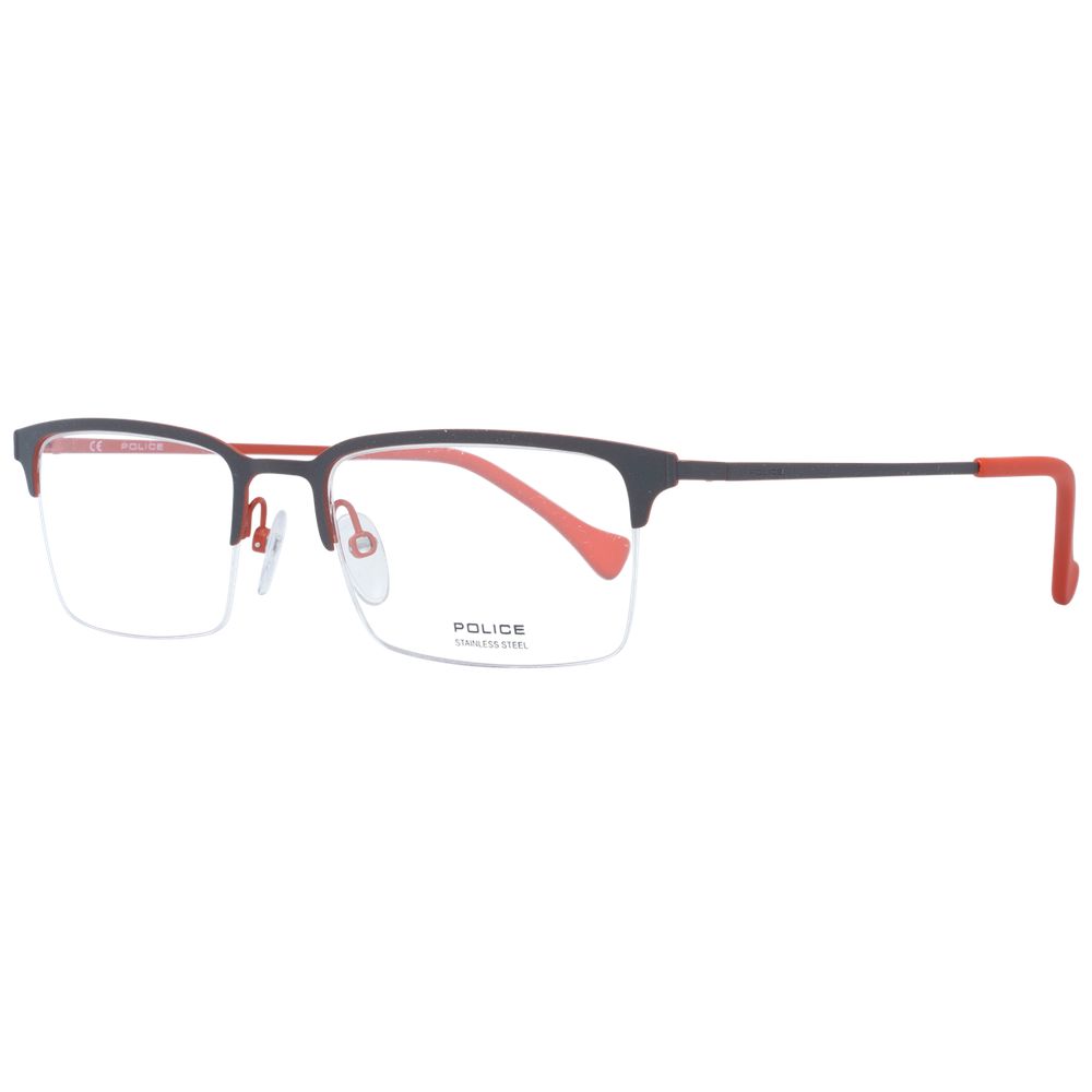 Police Red Men Optical Eyeglass Frames