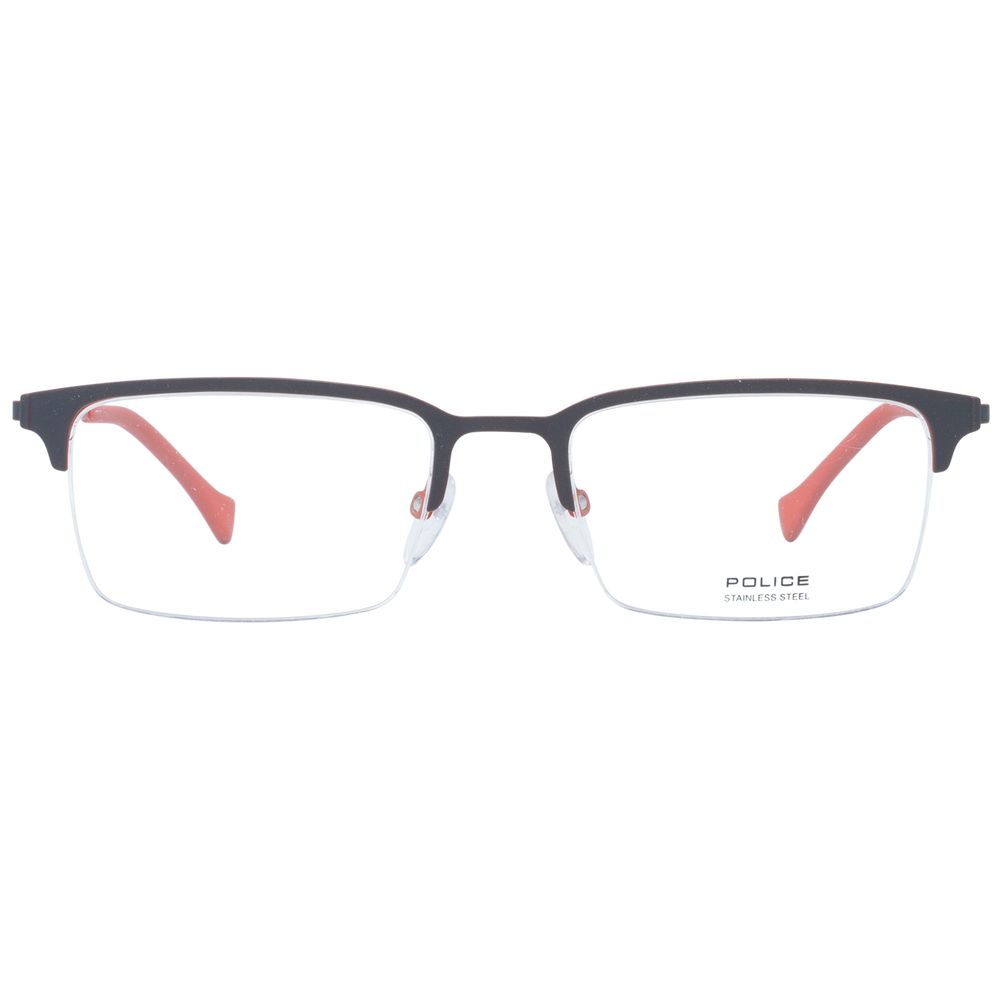 Police Red Men Optical Eyeglass Frames