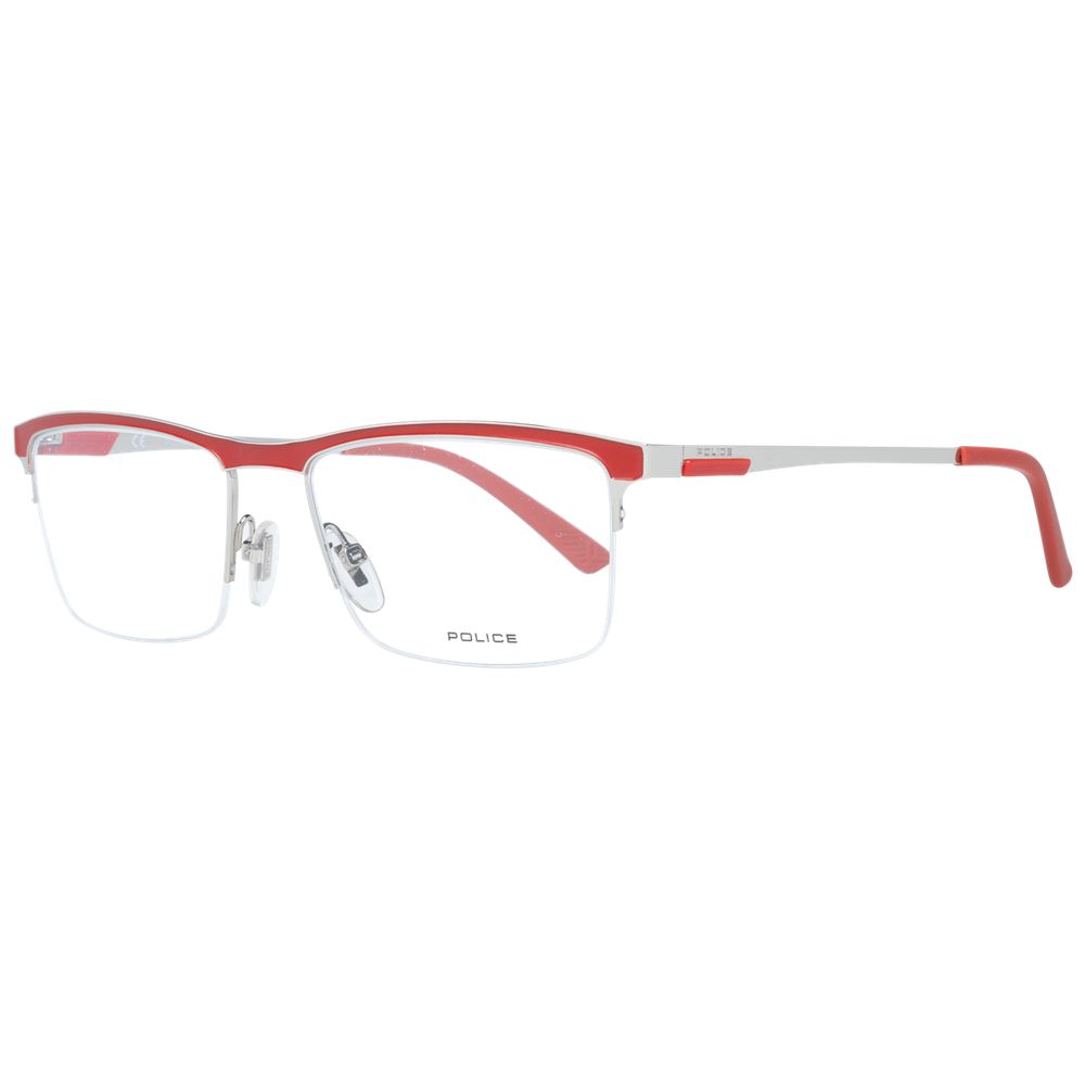 Police Red Men Optical Eyeglass Frames