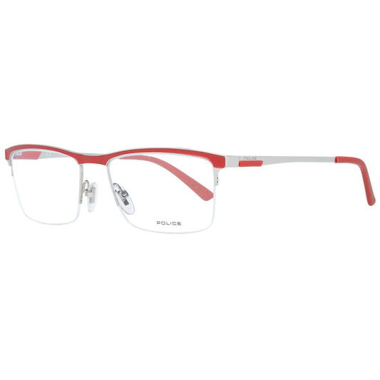 Police Red Men Optical Eyeglass Frames