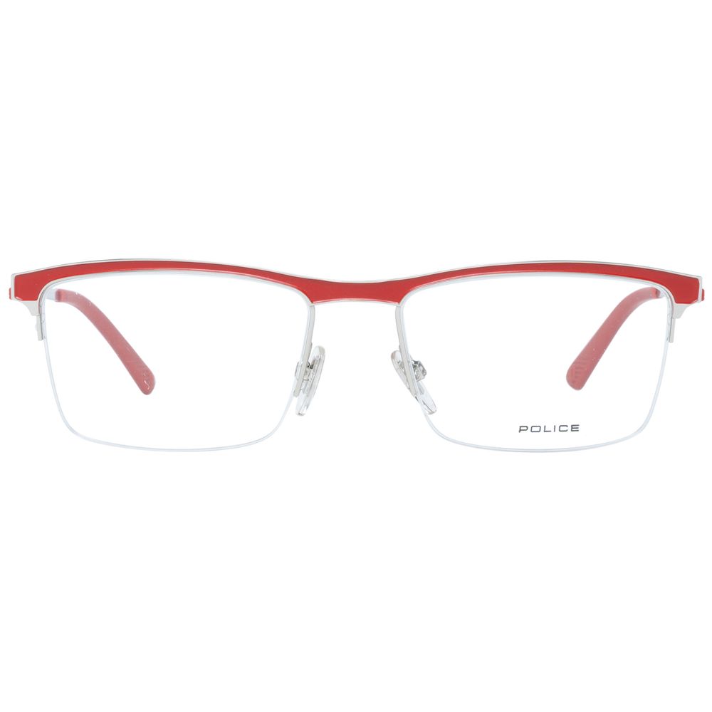 Police Red Men Optical Eyeglass Frames