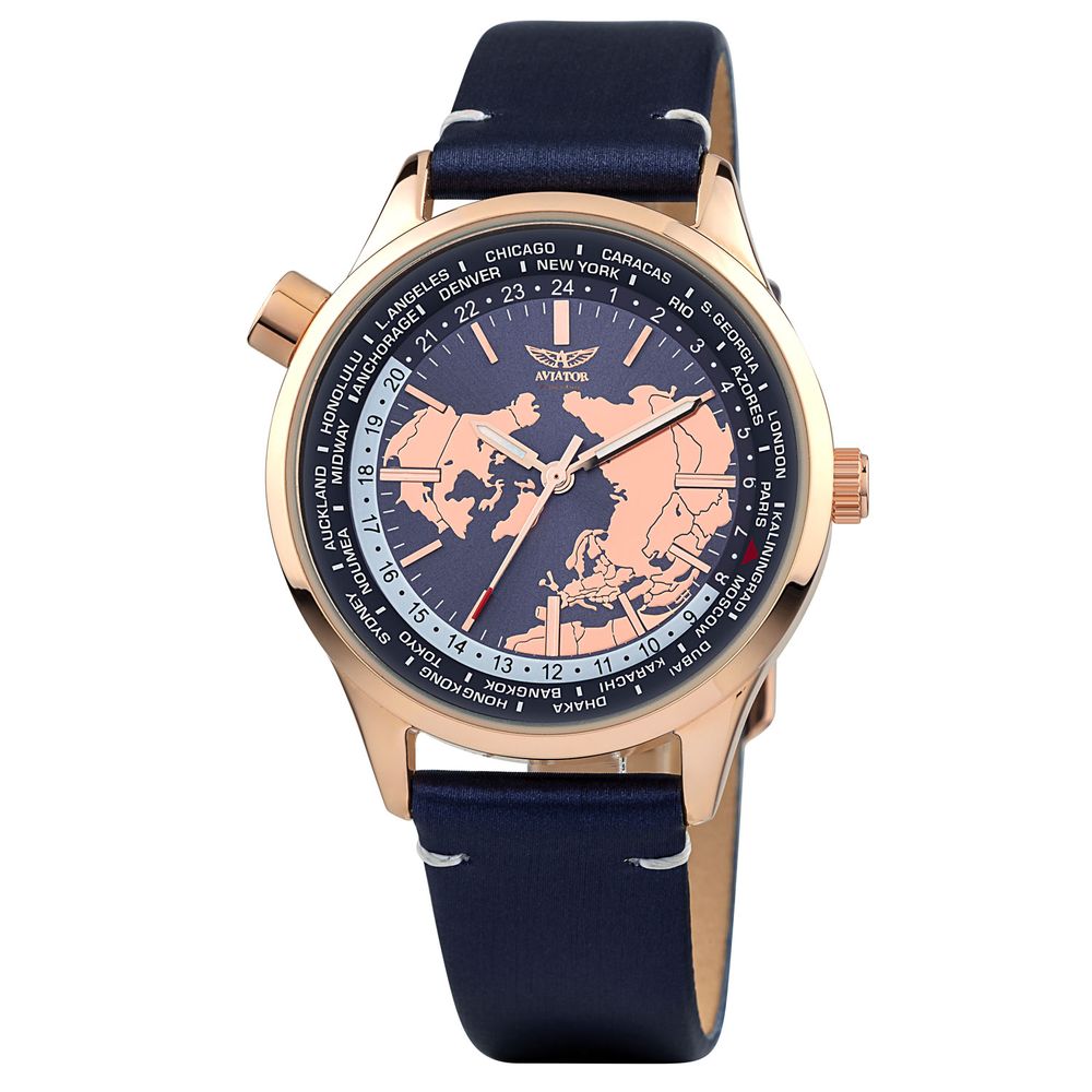 Aviator Rose Gold ladies watch