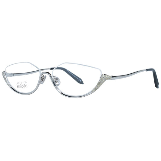 Atelier Swarovski Silver Optical Eyeglasses Frames for Women