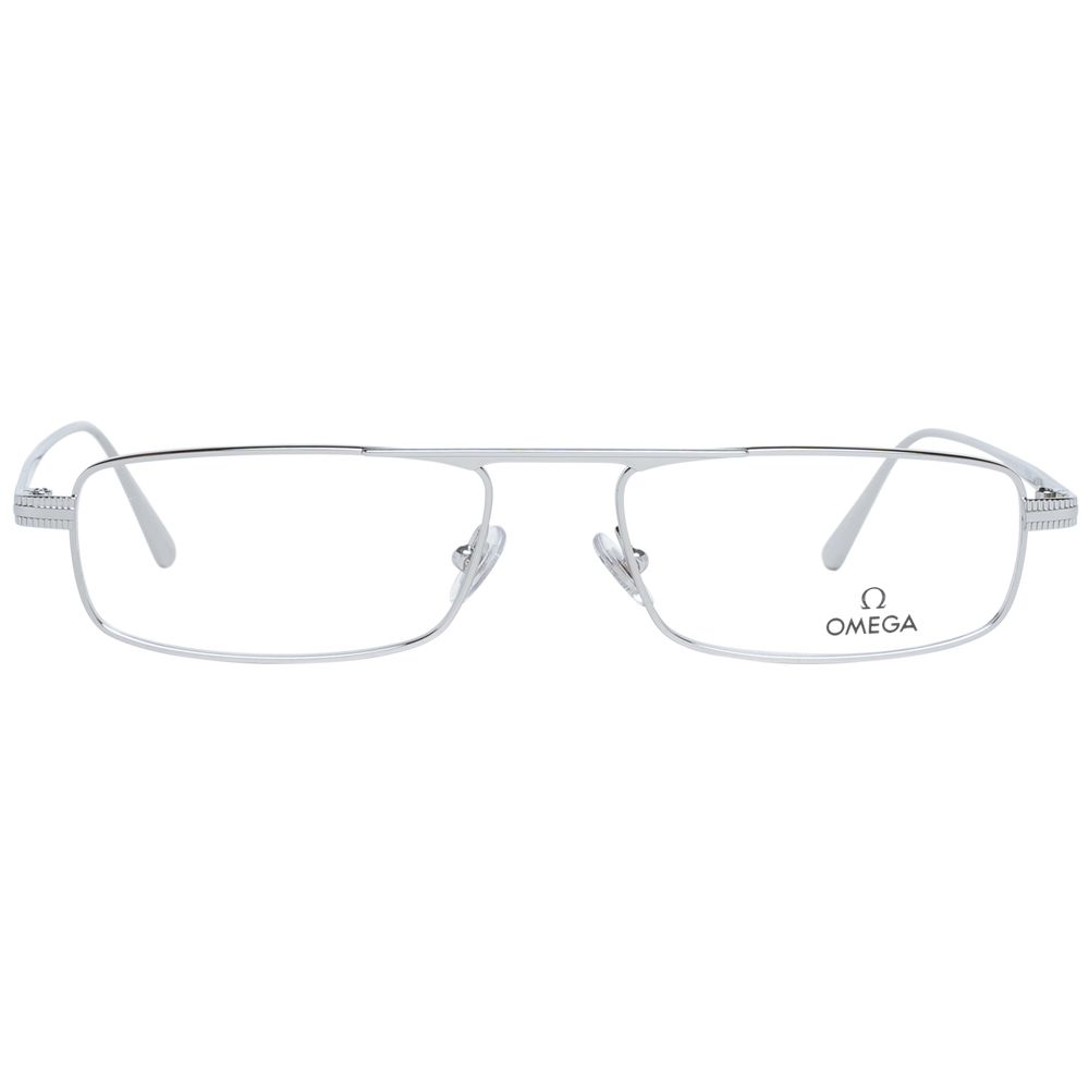 Omega Silver Optical Eyeglasses Frames for Men