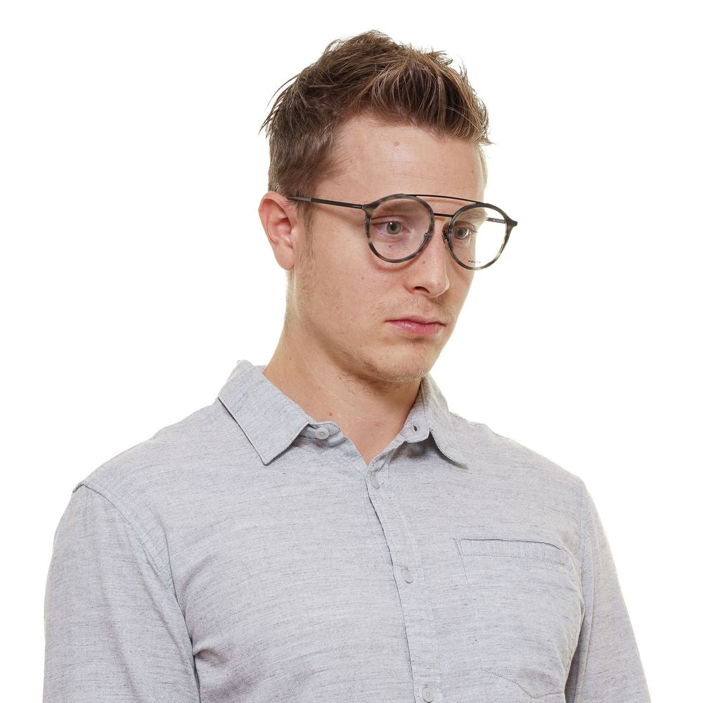 Police Gray Men Optical Eyeglasses Frames