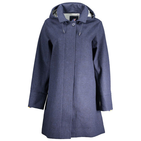 K-WAY Blue Polyester Jackets &amp; Coats