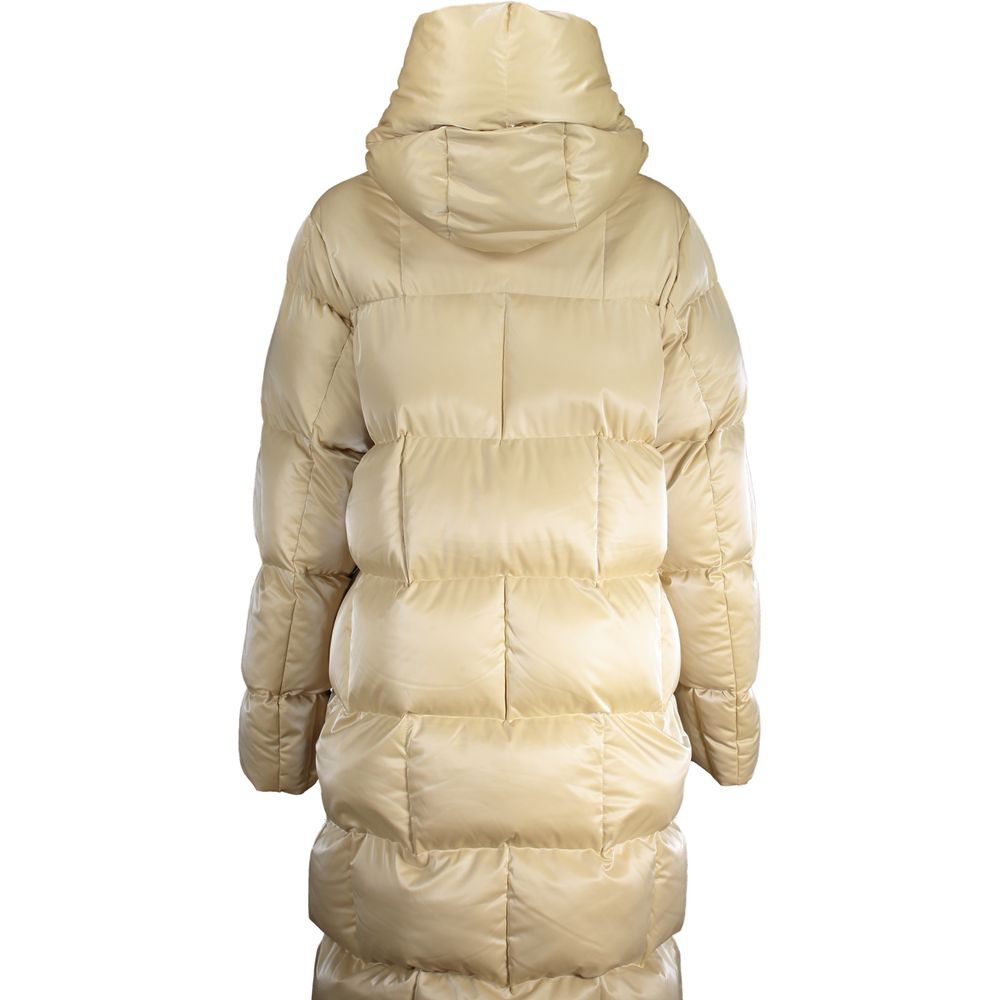 K-WAY Beige Polyester Jackets &amp; Coats