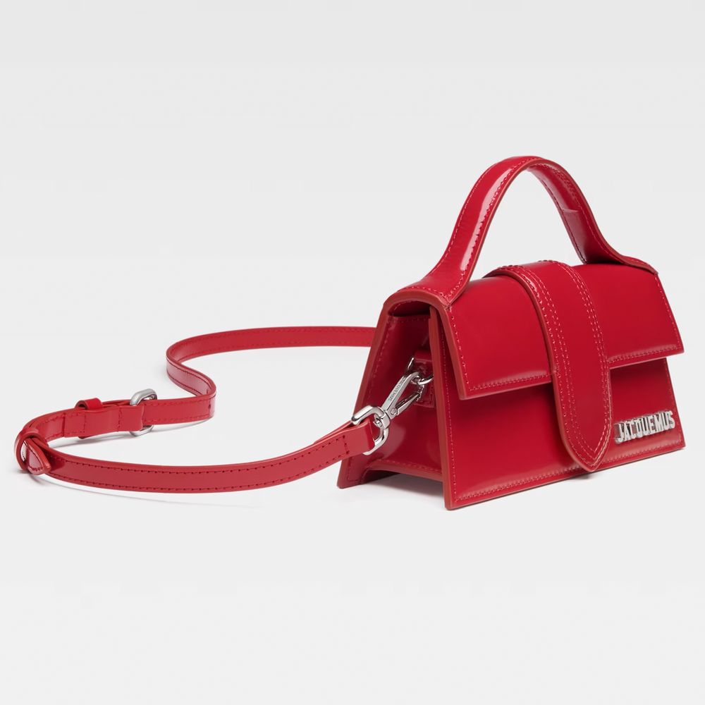 Jacquemus Small shoulder bag in red leather