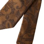 Dolce &amp; Gabbana Brown Floral 100% Silk Adjustable Men's Tie