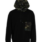 Dolce &amp; Gabbana Black Camouflage Hooded Sweatshirt