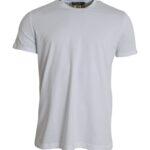 Dolce &amp; Gabbana White cotton round neck short sleeve t-shirt