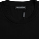 Dolce &amp; Gabbana Black cotton round neck short sleeve t-shirt