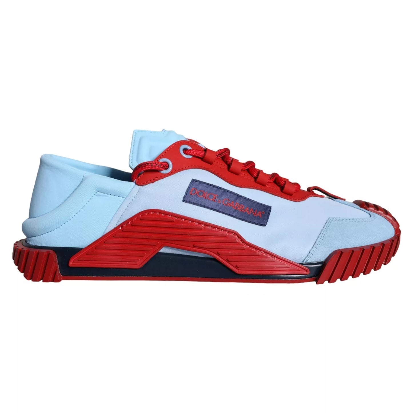 Dolce &amp; Gabbana Blue Red NS1 Low Top Sneakers Men Shoes