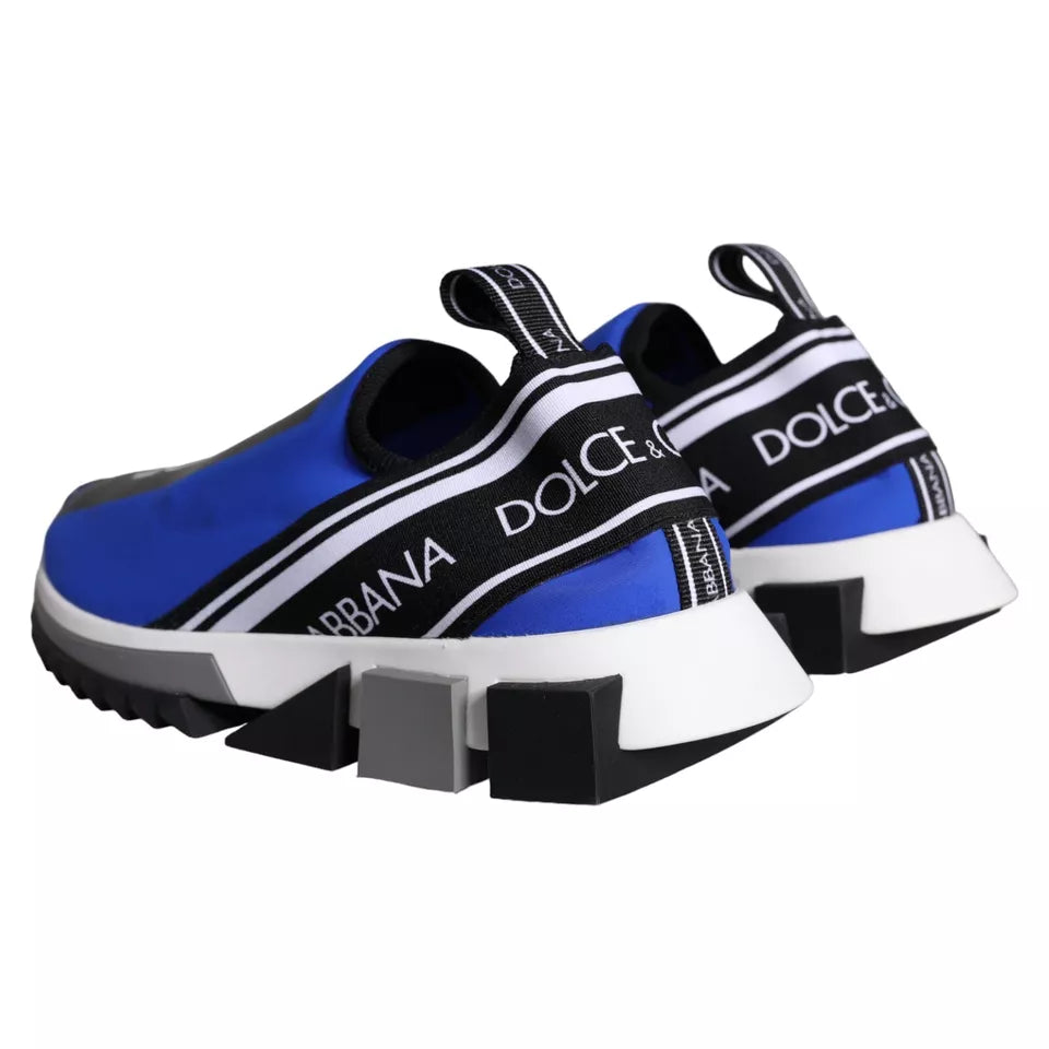 Dolce &amp; Gabbana Blue Logo Low Top Sorrento Sneakers Shoes