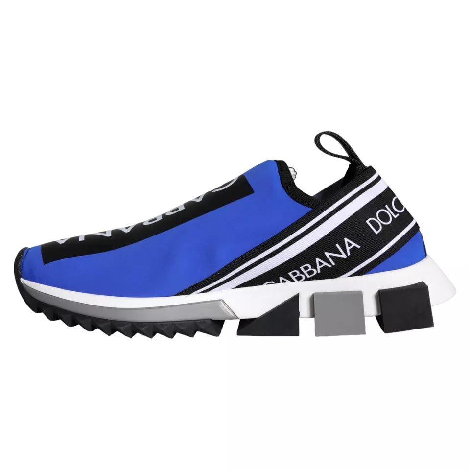 Dolce &amp; Gabbana Blue Logo Low Top Sorrento Sneakers Shoes