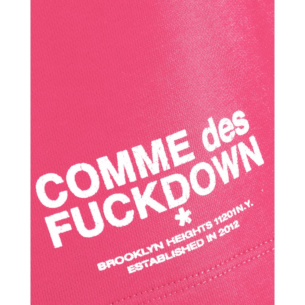 Comme Des Fuckdown Pink Cotton Shorts