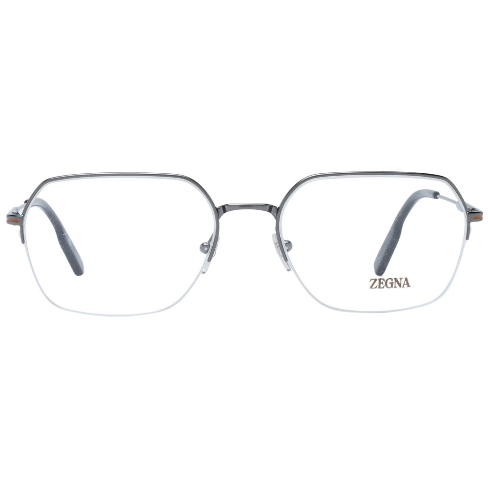 Ermenegildo Zegna Gray Men Optical Eyeglasses Frames