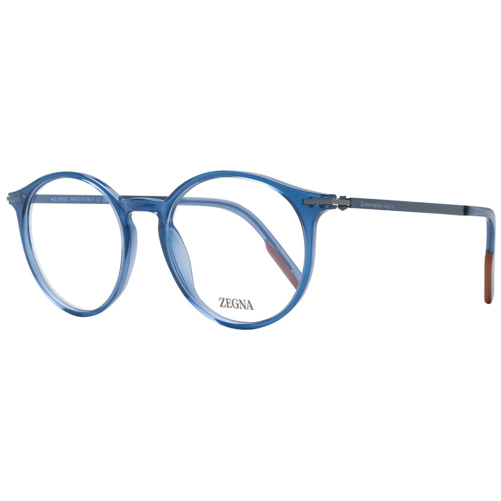 Ermenegildo Zegna Blue Optical Eyeglasses Frames for Men