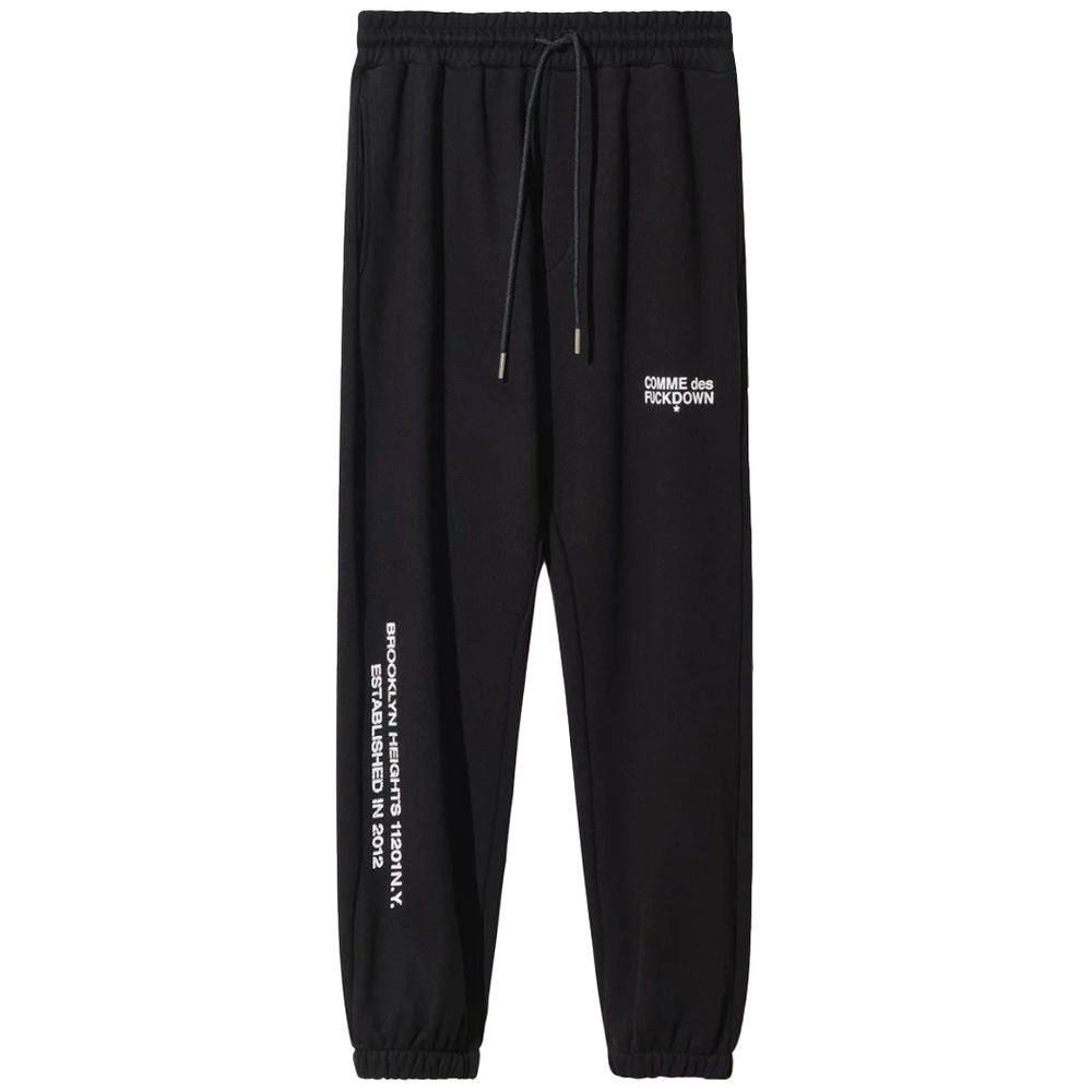 Comme Des Fuckdown Black Cotton Jeans &amp; Pants