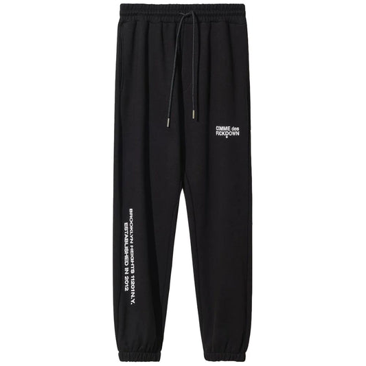 Comme Des Fuckdown Black Cotton Jeans &amp; Pants