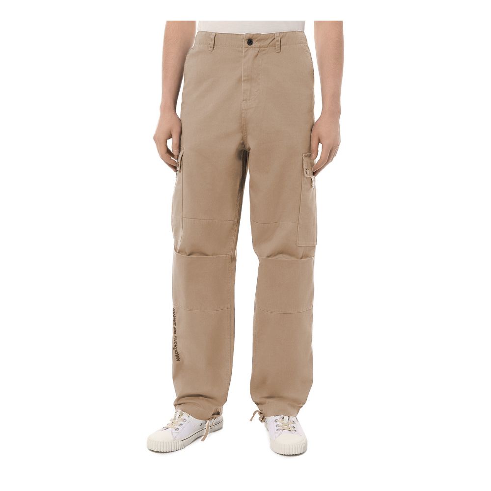 Comme Des Fuckdown Beige Cotton Jeans &amp; Trousers