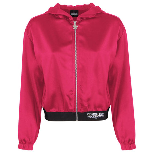 Comme Des Fuckdown Fuchsia Polyester Pullover