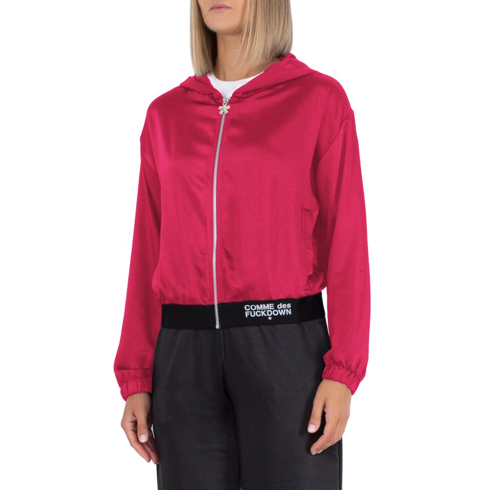 Comme Des Fuckdown Fuchsia Polyester Pullover