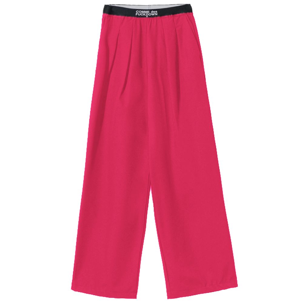 Comme Des Fuckdown Fuchsia Polyester Jeans & Hose