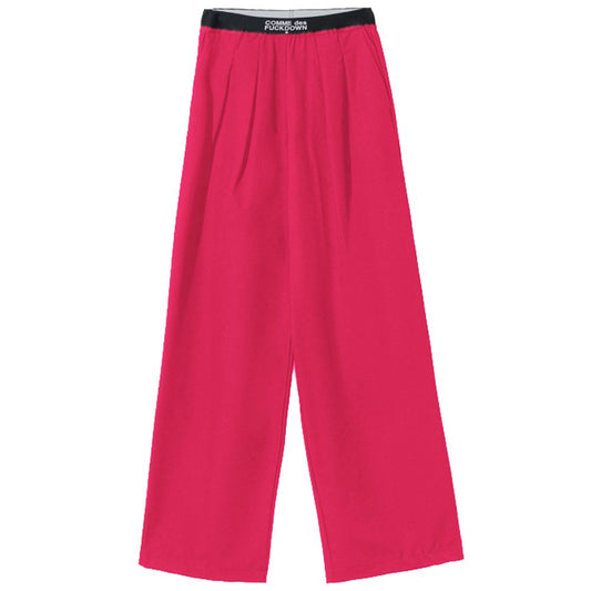 Comme Des Fuckdown Fuchsia Polyester Jeans & Hose