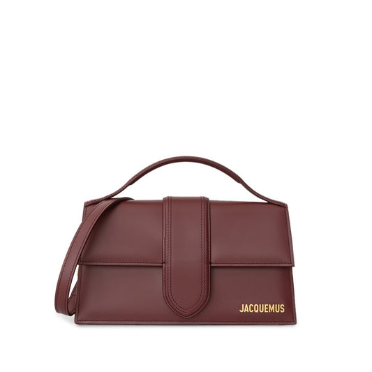 Jacquemus Bordeaux leather shoulder bag