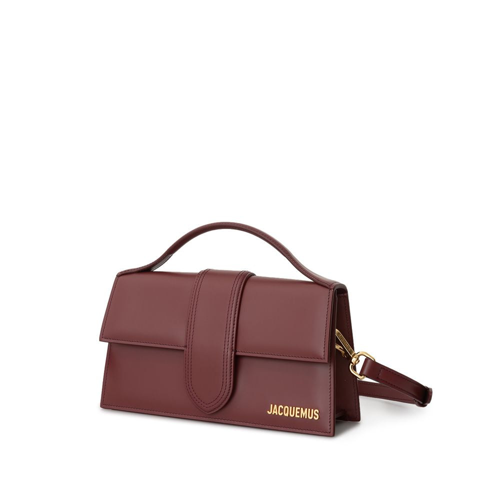 Jacquemus Bordeaux leather shoulder bag